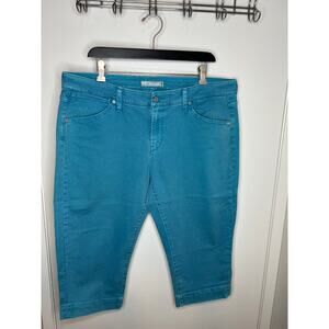 Levi's Teal Cropped Ankle Jeans
